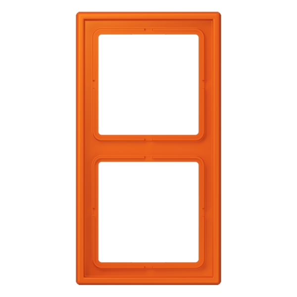Jung LS982O Rahmen 2-fach senkrechte und waagerechte Montage Duroplast LS 990 orange