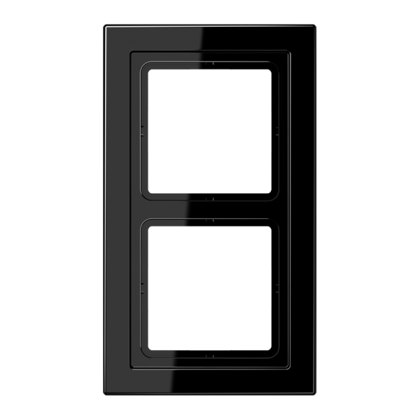 Jung LSD982SW Rahmen 2-fach senkrechte und waagerechte Montage Duroplast LS-DESIGN schwarz