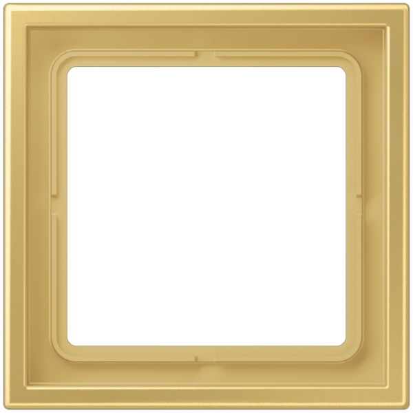 Jung LSZME981BFC Rahmen 1-fach senkrechte und waagerechte Montage Thermoplast lackiert LS ZERO Messing classic