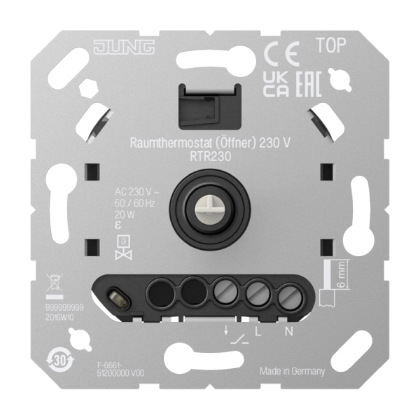 Jung RTR230 Raumthermostat Öffner AC 230 V