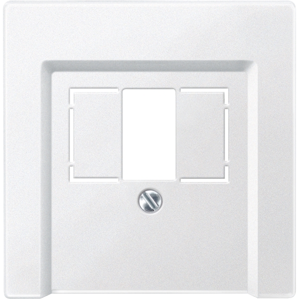 Merten 297919 Zentralplatte für TAE/Audio/USB polarweiß System M