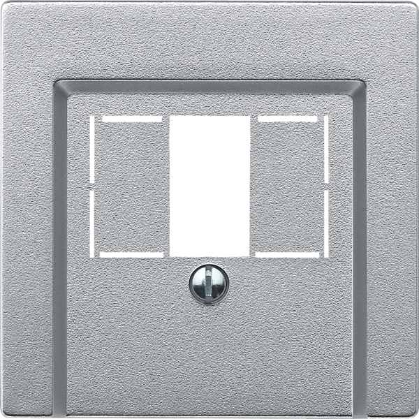Merten 297960 Zentralplatte für TAE/Audio/USB aluminium System M