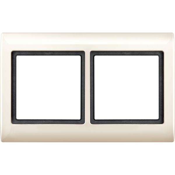 Merten 400244 AQUADESIGN-Rahmen 2-fach cremeweiß