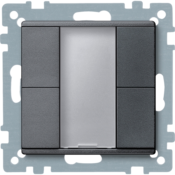 Merten 627614 Taster 2-fach plus anthrazit System M