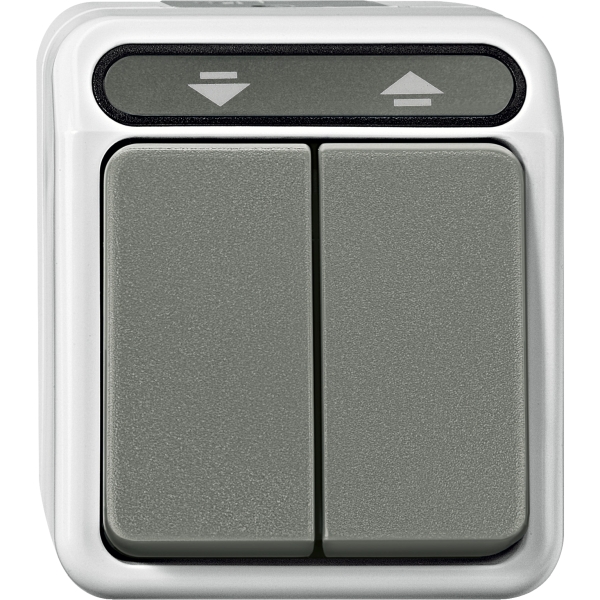 Merten MEG3755-8029 Rollladentaster 1-polig lichtgrau AQUASTAR