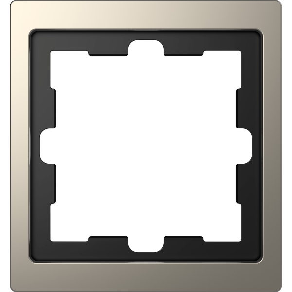 Merten MEG4010-6550 D-Life Metall Rahmen 1-fach Nickelmetallic