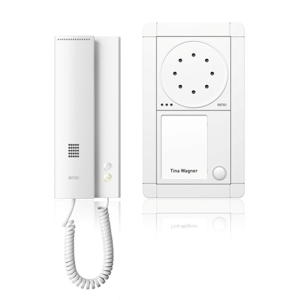 Ritto RGE1891370 Portier Audio Set Freisprechstelle 1 Wohnung weiß/weiß