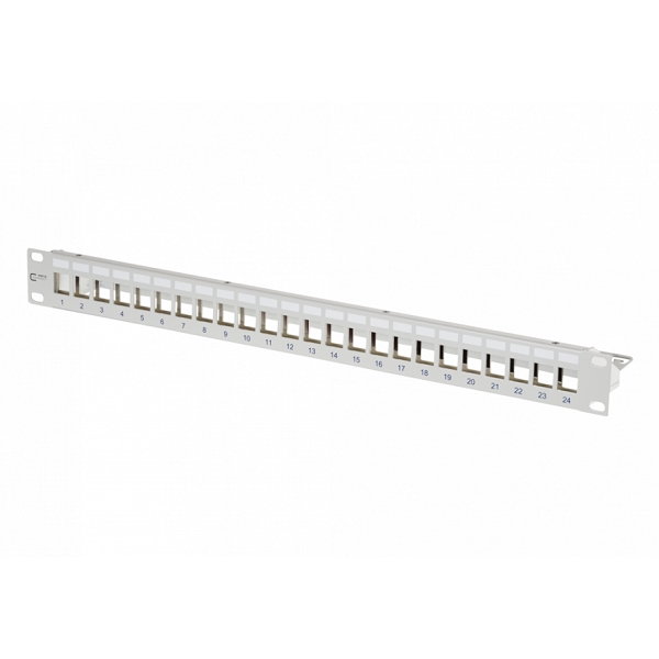 Metz Connect Patchpanel Keystone 24x grau leer 130926-0003KE