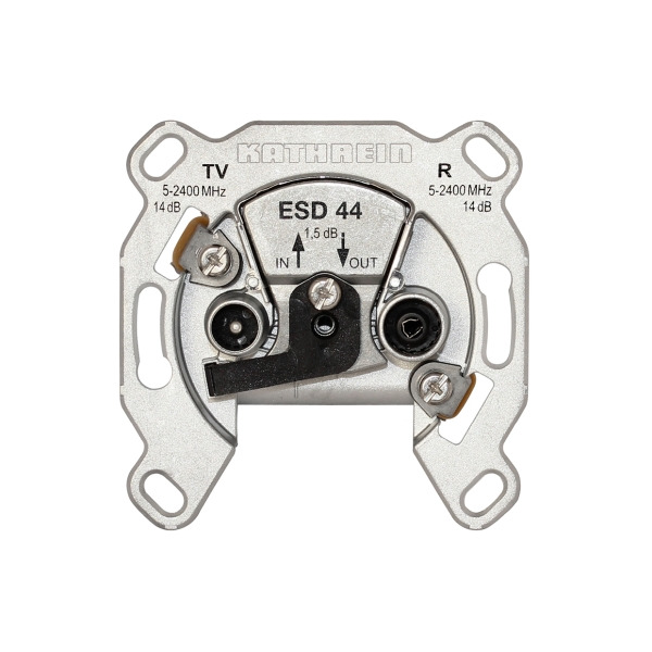 Kathrein 274418 BK-Steckdose 2fach Durchschleifdose ESD44