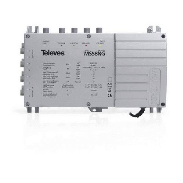 Televes MS58NG MULTRIX Multischalter 8 Teilnehmer 1 LNB