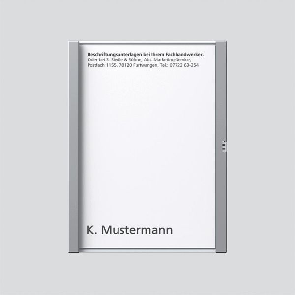 Sonderartikel: Siedle TM611-1,BTM650-1SM Namensschild komplett Silber-Metallic 200029037-00