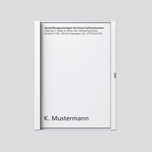 Sonderartikel: Siedle TM612-1,BTM650-01W Namensschild komplett Weiß 200029786-00
