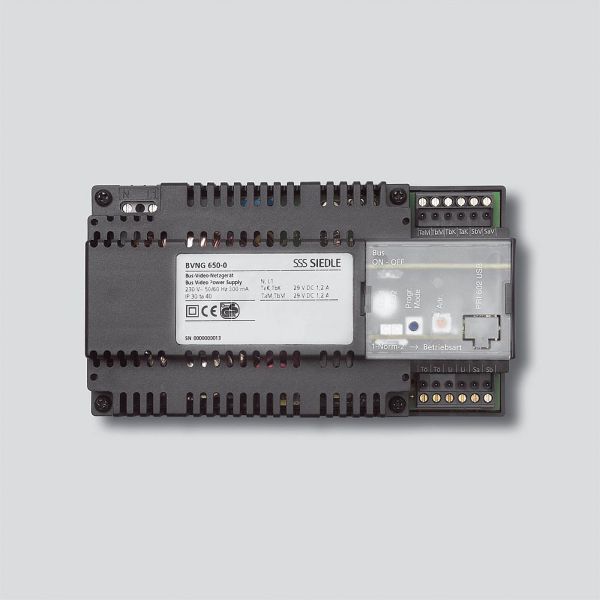 Siedle BVNG650-0DE Bus-Video-Netzgerät Schwarz 200035130-00