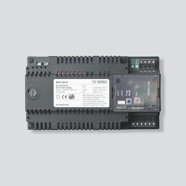 Siedle BNG650-0DE Bus-Netzgerät Schwarz 200035140-00