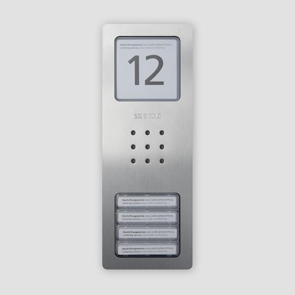 Siedle CA850-4E Audio-Türstation Siedle Compact Edelstahl gebürstet 210008735-00