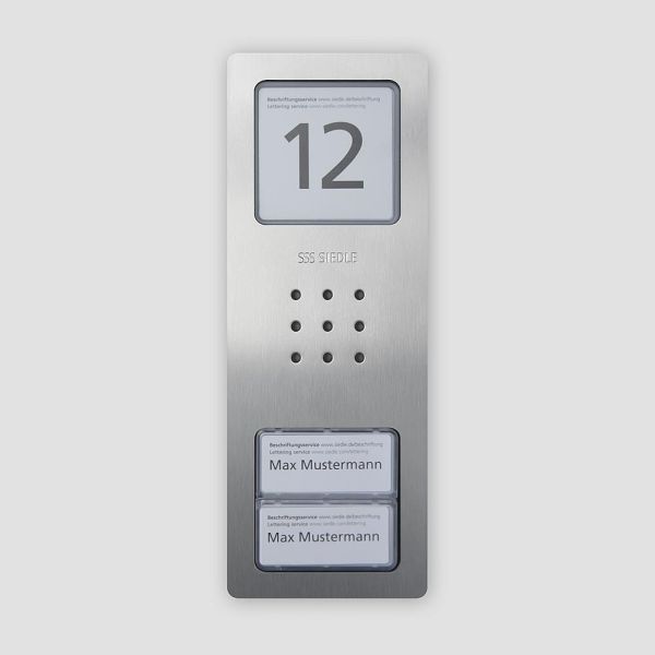 Siedle CA812-2,CA850-2E Gehäuse-Oberteil Edelstahl gebürstet 210008752-00