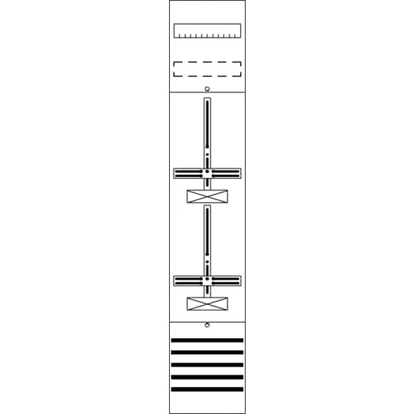 Striebel & John FD19D Zählerfeld ohne Verdrahtung mit Dreipunkt-Befestigung 9RE 2CPX054038R9999