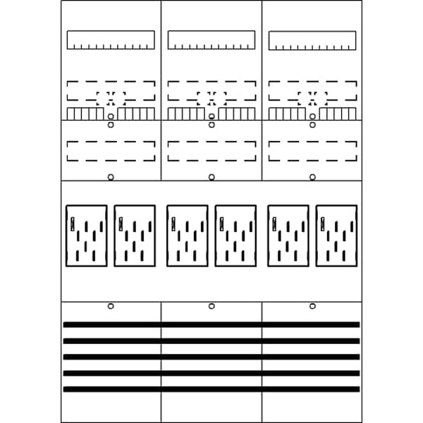 Striebel & John BF37B6 Zählerfeld 7RE 6Z vorverdrahtet mit BKE-I 2CPX054079R9999