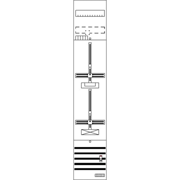Striebel & John DF19G1B Zählerfeld 9RE 1Z1S vorverdrahtet mit Zählerkreuz 2CPX054113R9999