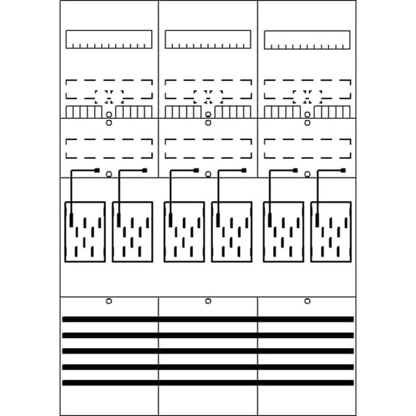 Striebel & John BF37L6 Zählerfeld 7RE 6Z vorverdrahtet mit BKE-I 2CPX054136R9999