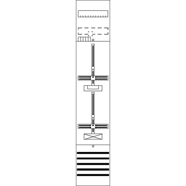 Striebel & John DF19C11 Zählerfeld 9RE 1Z1R vorverdrahtet mit Zählerkreuz 2CPX054152R9999