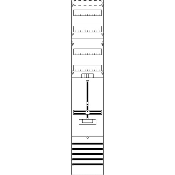 Striebel & John DF19C1V Zählerfeld 9RE 1Z+2RE vorverdrahtet mit Zählerkreuz 2CPX054154R9999