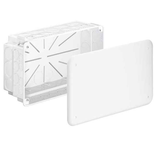 Kaiser 1092-90 Unterputz Verbindungskasten 240 x 142 x 87 mm halogenfrei mit Deckel mit Geräteschrauben