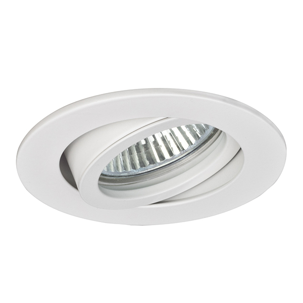 Brumberg 0063.07 Einbaustrahler GX5,3/ max. 50W rund schwenkbar weiss IP20