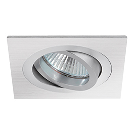 Brumberg 0070.25 Einbaustrahler GX5,3/ max. 50W quadratisch schwenkbar alu matt IP20