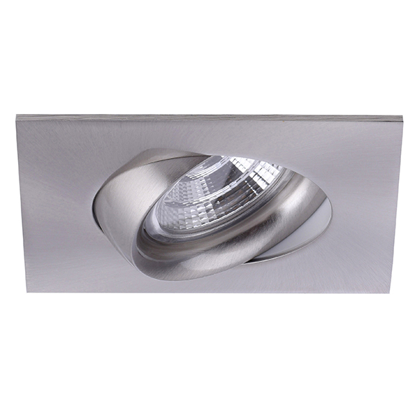 Brumberg 12287153 LED-Einbaustrahler 350 mA 6W 36° 3000K quadratisch dreh- und schwenkbar,