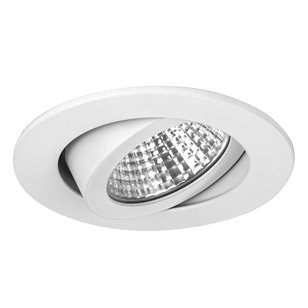 Brumberg 12361073 LED-Einbaustrahler 350 mA 7W 38° 3000K rund schwenkbar weiss IP20