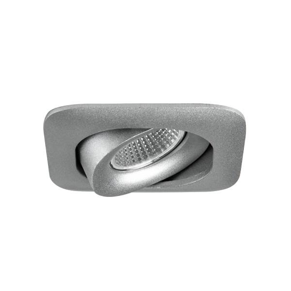 Brumberg 12385683 LED-Einbaustrahler 350 mA 7W 40° 3000K quadratisch schwenkbar strukturs