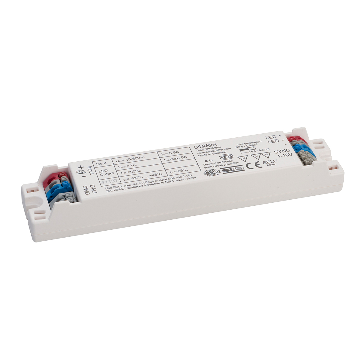 Brumberg 17502000 LED-Dimmer einkanalig 24V DC DALI 1-10 V push