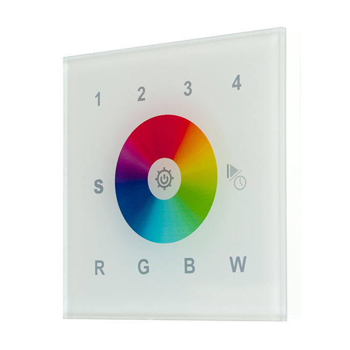 Brumberg 18194080 RGBW-Funk-Wandpanel schwarz zu 18192000 zur Ansteuerung von RGBW-LED- Modulen f