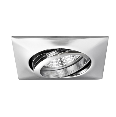 Brumberg 1964.07 Einbaustrahler GX5,3/ max. 50W quadratisch schwenkbar weiss Fassung mit Z