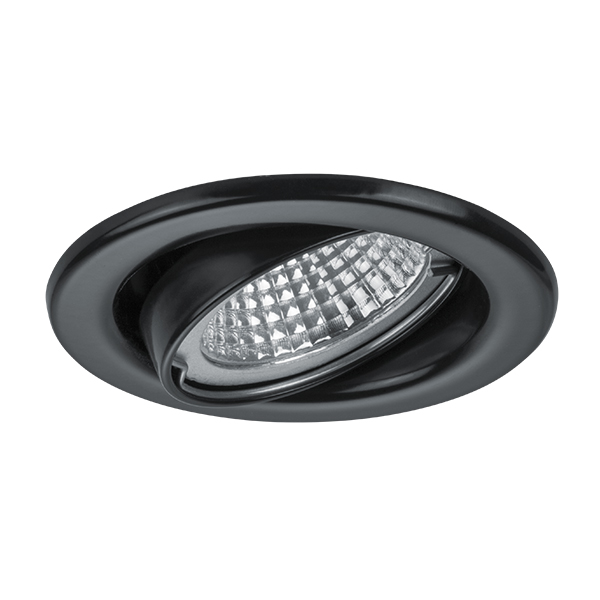 Brumberg 2034.08 Einbaustrahler GX5,3/ max. 50W rund schwenkbar schwarz IP20