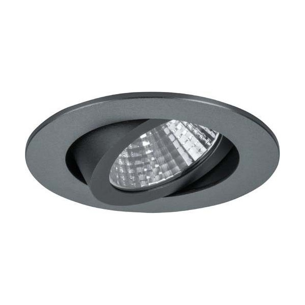 Brumberg 39361023 LED-Einbaustrahler 230V AC 50 Hz 7W 38° 3000K rund schwenkbar chrom,