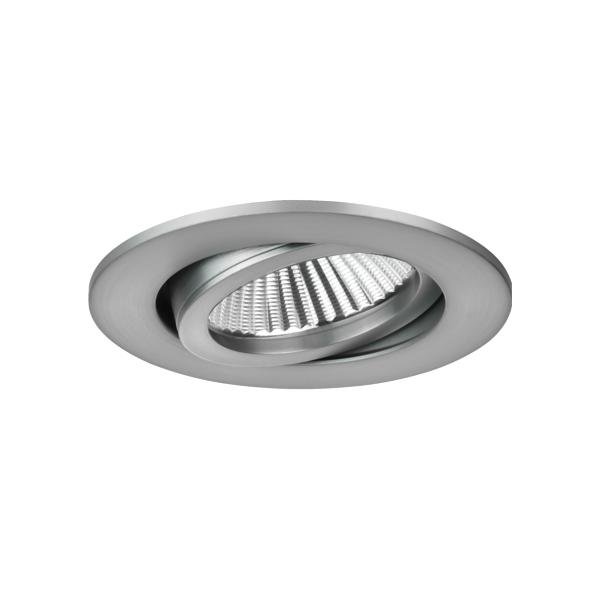 Brumberg 41463153 LED-Einbaustrahler 230V AC 50 Hz 6W 38° 3000K rund schwenkbar nickel