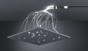 Brumberg 9510W LED-Sternenhimmel-Set 1W 6500K mit Projektor Konverter und Faserbündel (50