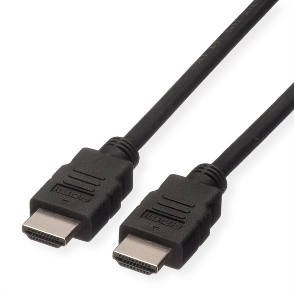 roline 11.04.5733 HDMI High Speed Kabel mit Ethernet LSOH schwarz 3 Meter