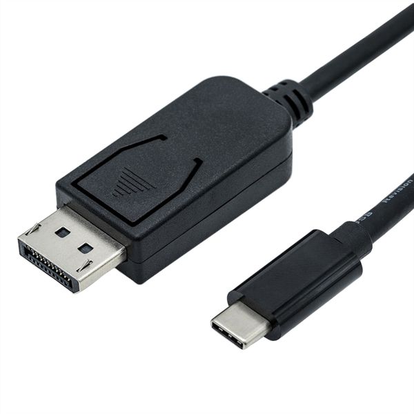 roline 11.04.5845 USB Typ C/DisplayPort Adapterkabel v1.2 Stecker/Stecker 1 Meter