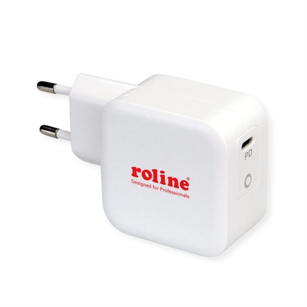 roline 19.11.1018 USB Charger mit Euro-Stecker 1x USB Typ C PD 61W