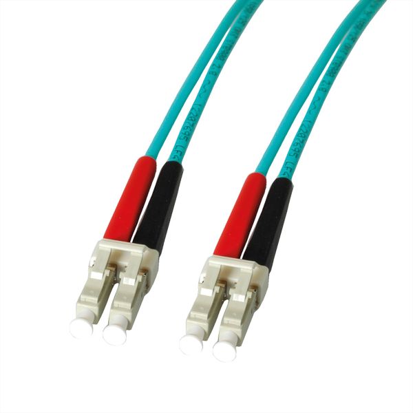 LEONI 21.08.1155 LEONI LWL-Kabel duplex 50/125µm OM3 Suhner LC/LC 5 Meter