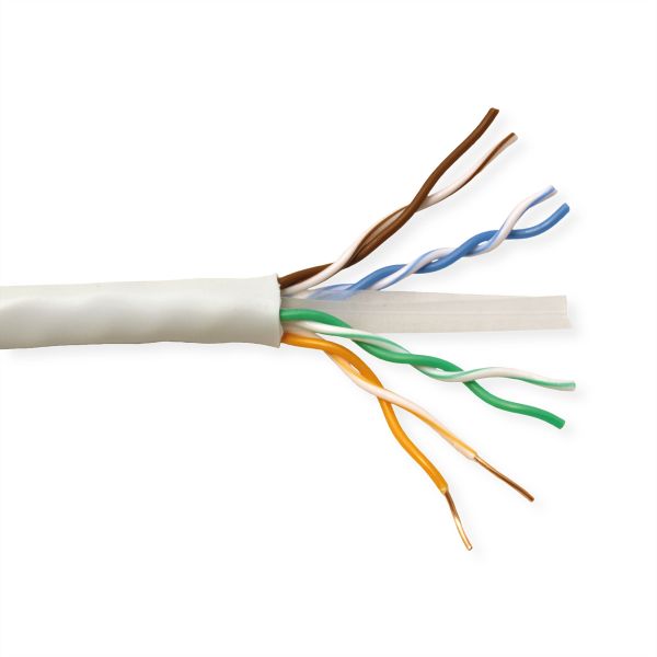 roline 21.15.0990 UTP-Kabel Kat.6 (Class E) Massivdraht 100 Meter