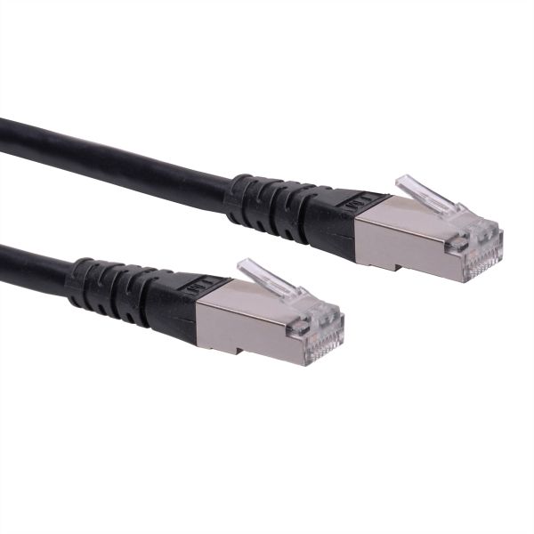 roline 21.15.1395 Patchkabel Kat.6 (Class E) S/FTP (PiMF) schwarz 15 Meter