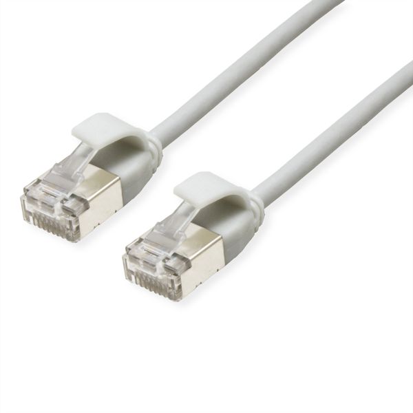 roline 21.15.3303 U/FTP DataCenter Patchkabel Kat.6A (Class EA) LSOH slim grau 1 Meter