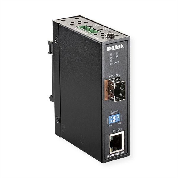 D-Link DIS-M100G-SW SFP Konverter Gigabit Ethernet Industrial