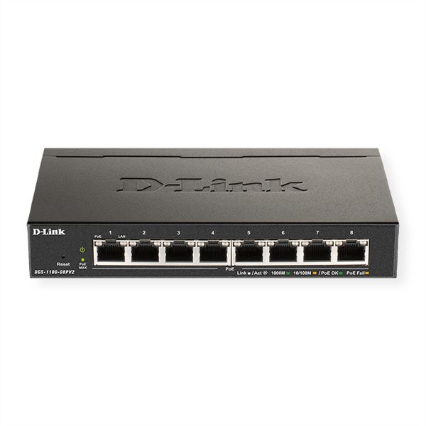 D-Link DGS-1100-08PV2/E D-LINK DGS-1100-08PV2 Gigabit Smart Managed Switch
