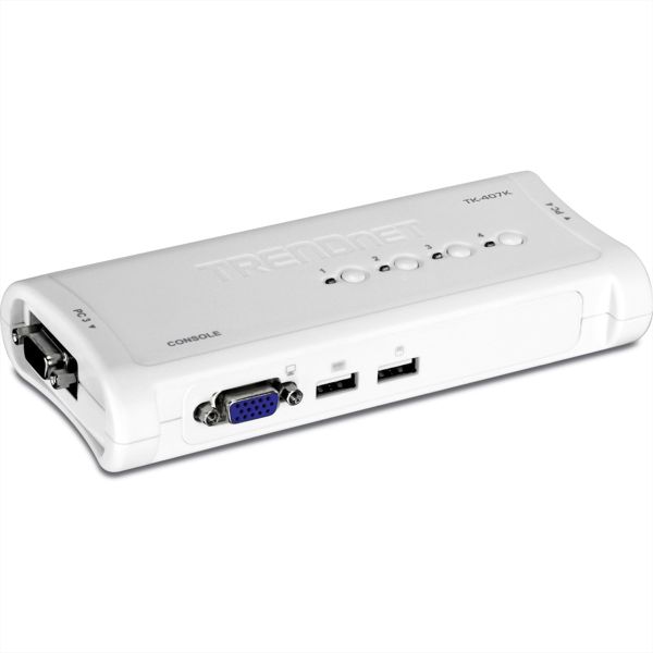 TRENDnet TK-407K TRENDnet KVM Switch 4-Port USB Kit