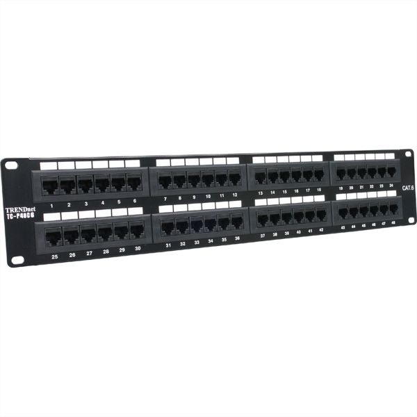 TRENDnet TC-P48C6 TRENDnet Patch Panel 48-Port Cat6 Unshielded